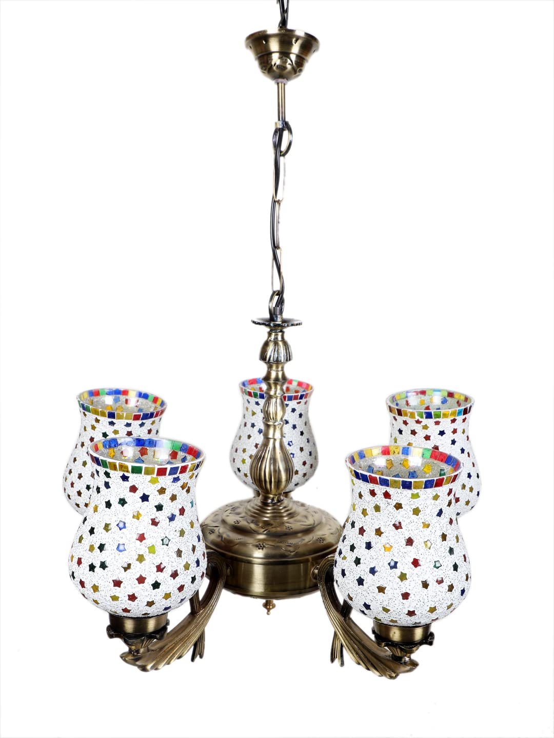 New Era  Light Chandelier with Mosaic Glass Shade (ENG74)
