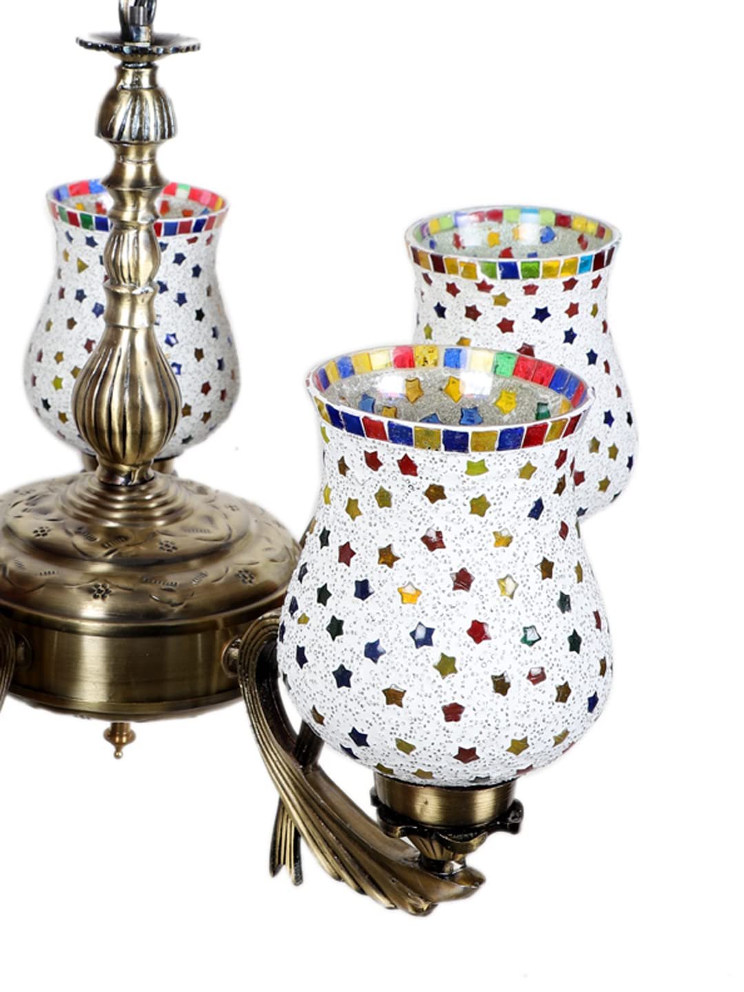 New Era  Light Chandelier with Mosaic Glass Shade (ENG74)