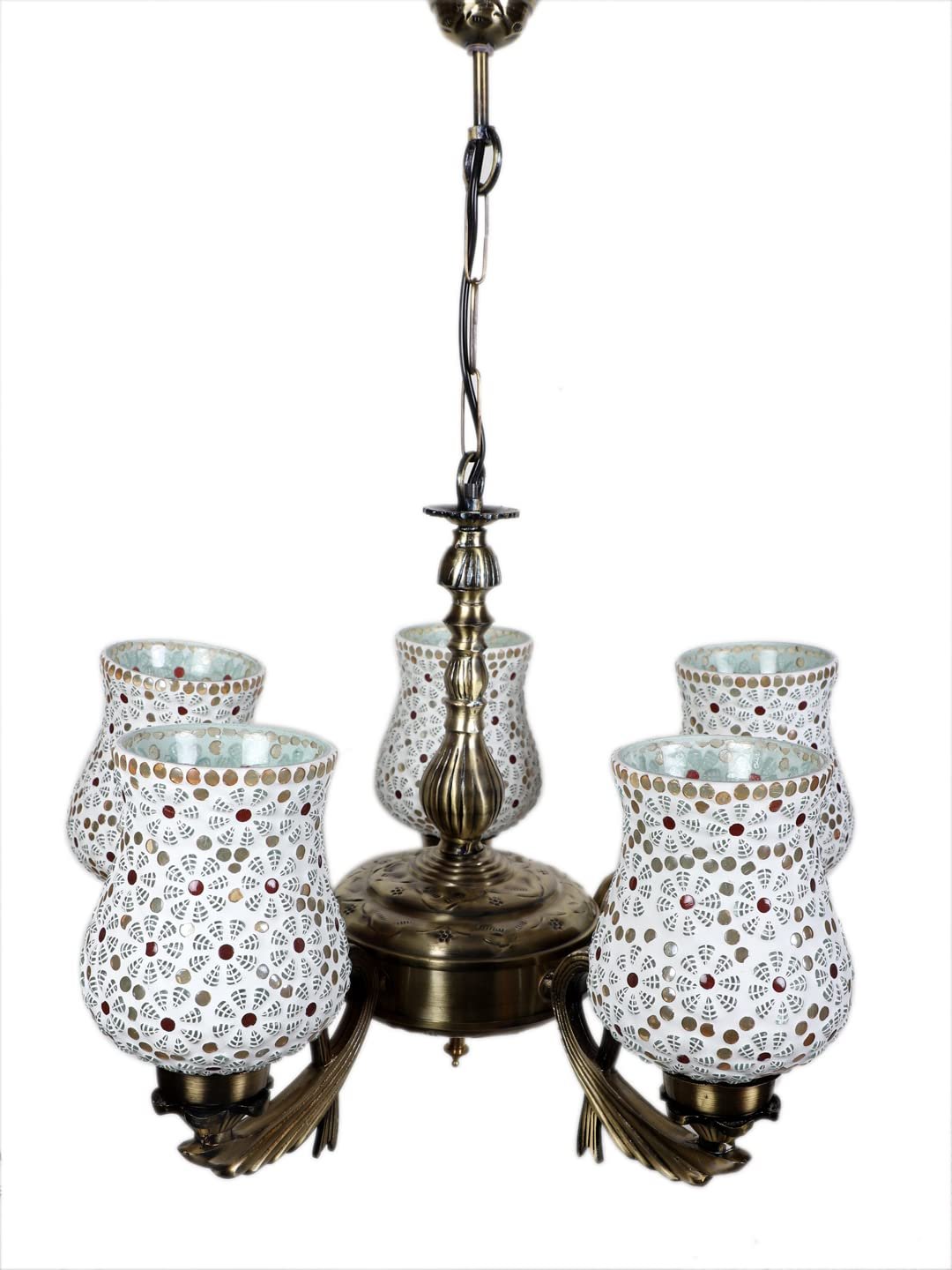 New Era  Light Chandelier with Mosaic Glass Shade (ENG75)