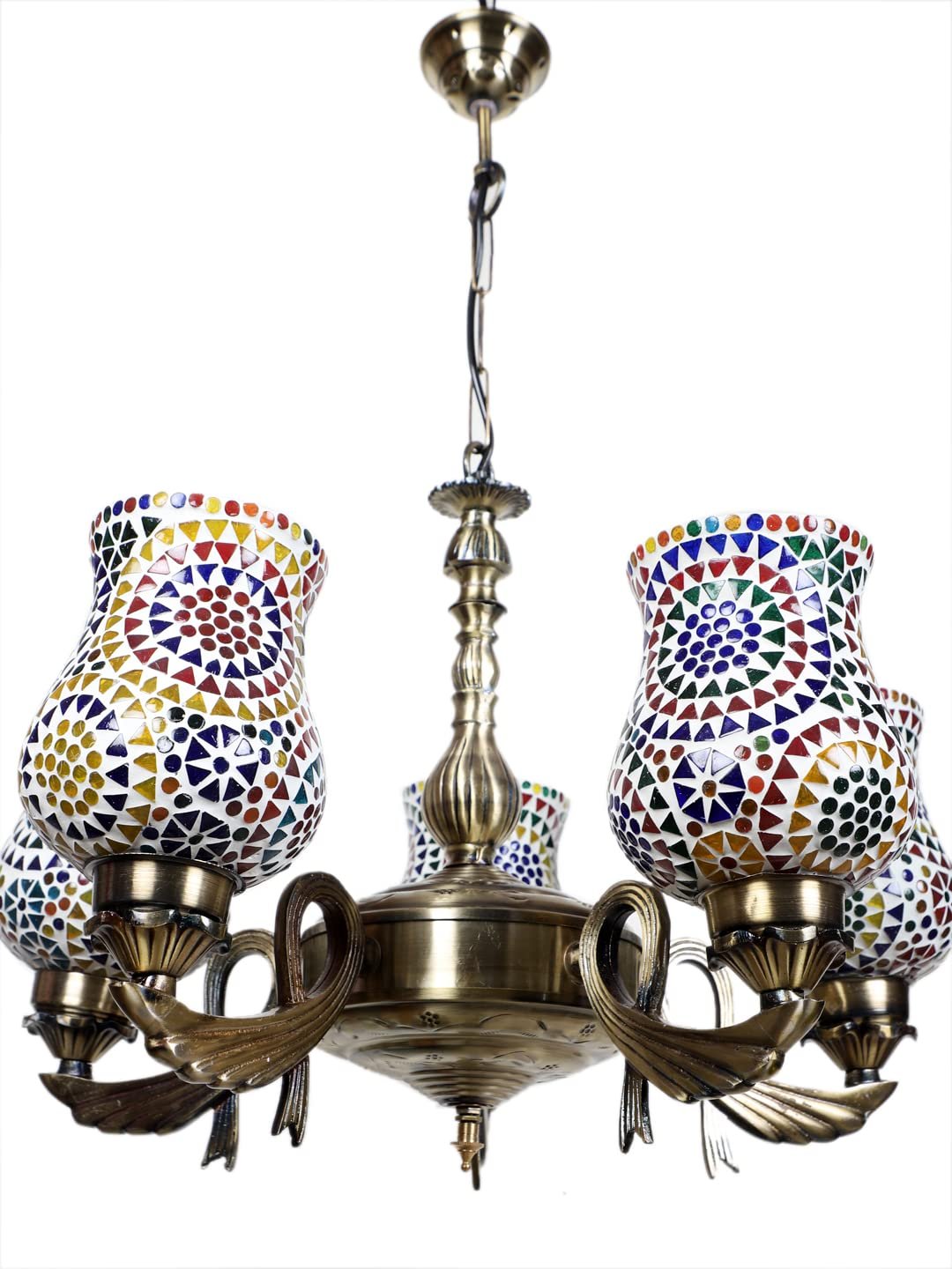 New Era  Light Chandelier with Mosaic Glass Shade (ENG77)
