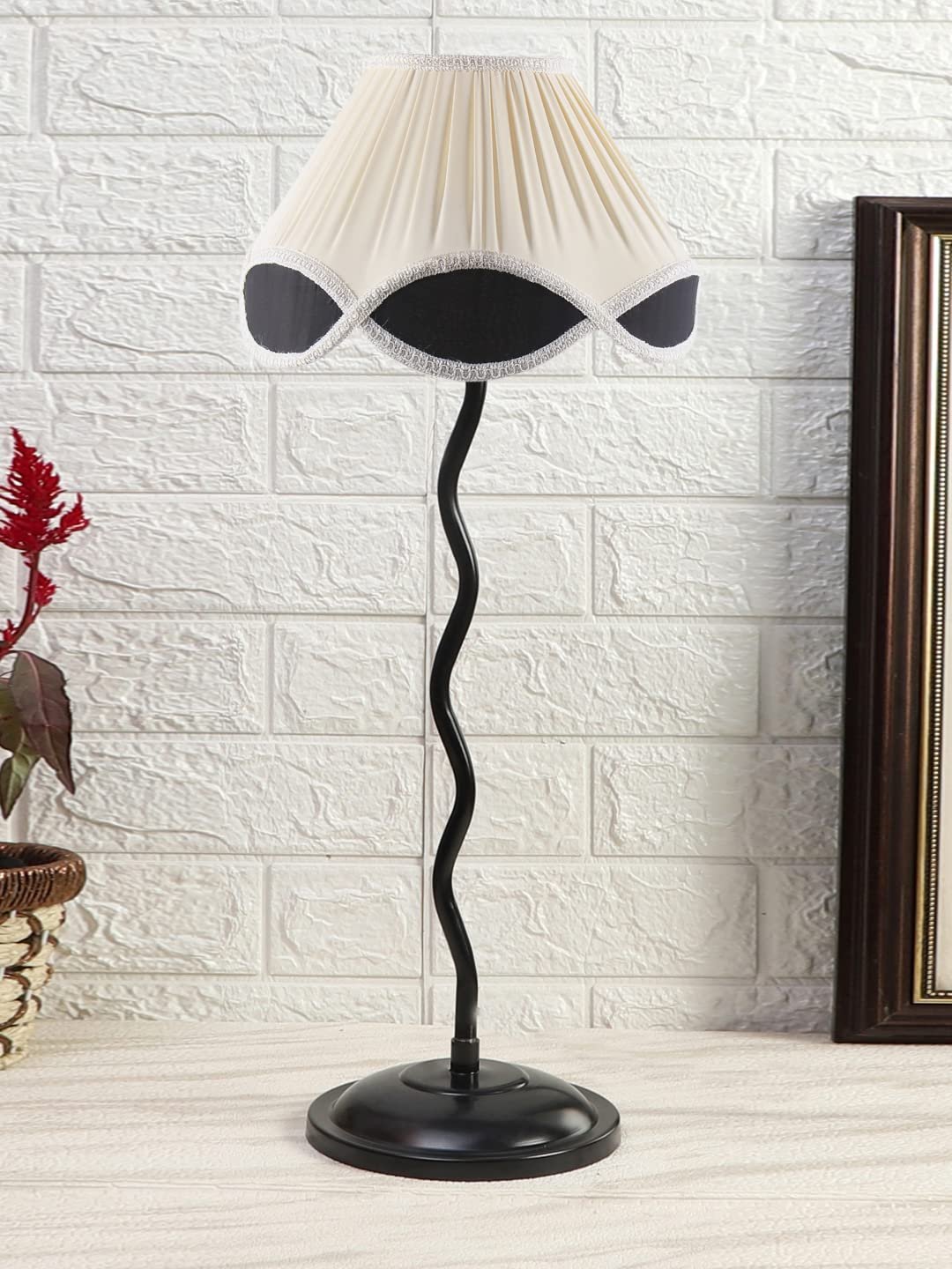 Multicolor Vinatge Shade Iron Zig zag lamp (12x25.2) Inches -4