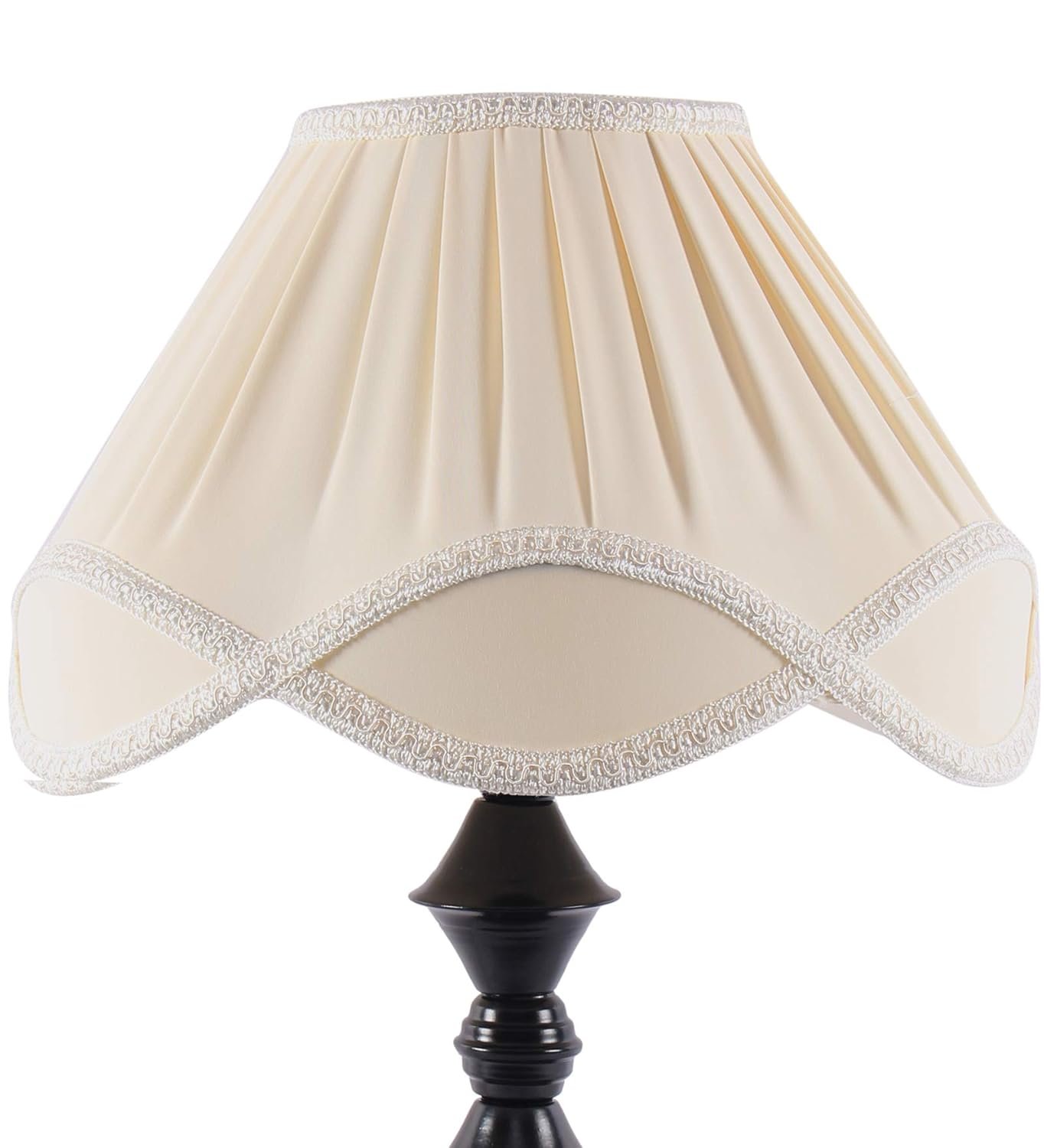 Off-White Vinatge Shade Iron Small Flower Iron lamp (12x25.2) Inches -12