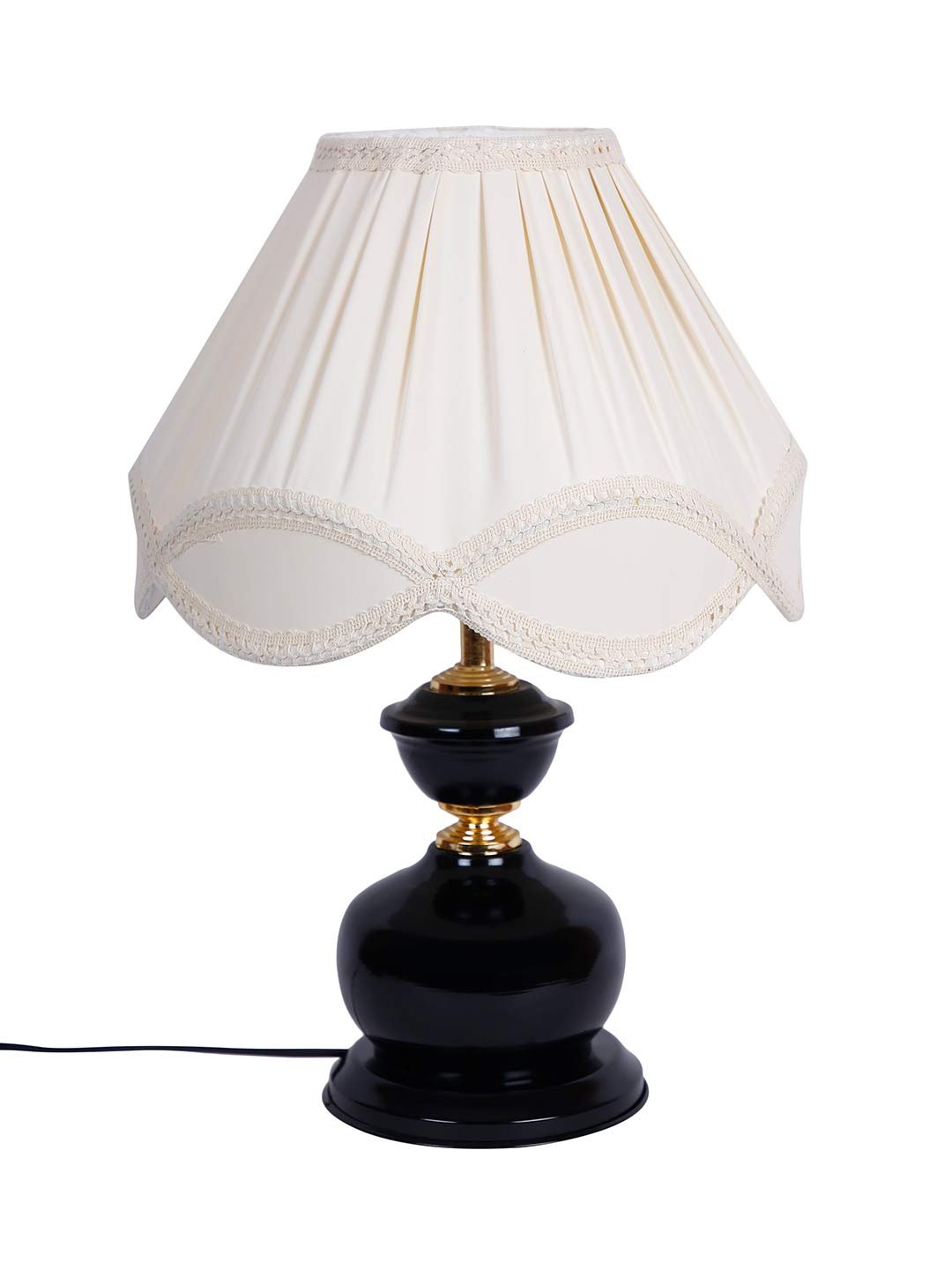 Off-White Vinatge Shade Iron lamp (12x16.5) Inches -16