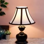 Multicolor Cotton Table lamp with Iron Lamp (12×16.5) Inches -18