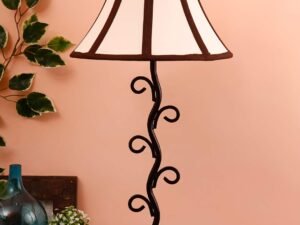 Multicolor Cotton Table lamp with Arm Iron Lamp (12×24.2) Inches -21