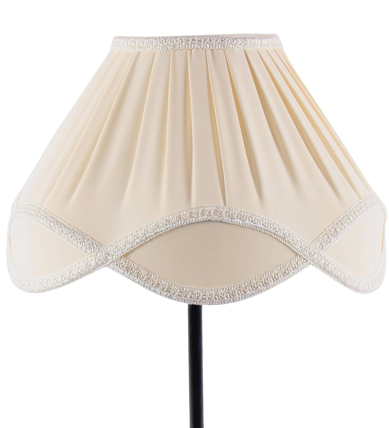Vinatge Off-White Cotton Iron Table lamp (12x17) Inches -35