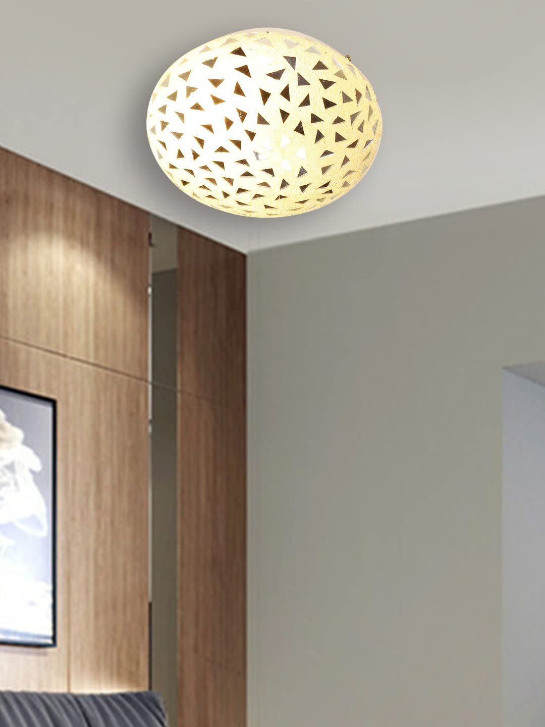Multicolor Glass Mosaic Flush Mounted Lamp (FC02)