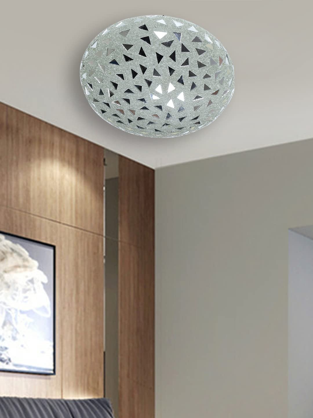 Multicolor Glass Mosaic Flush Mounted Lamp (FC02)