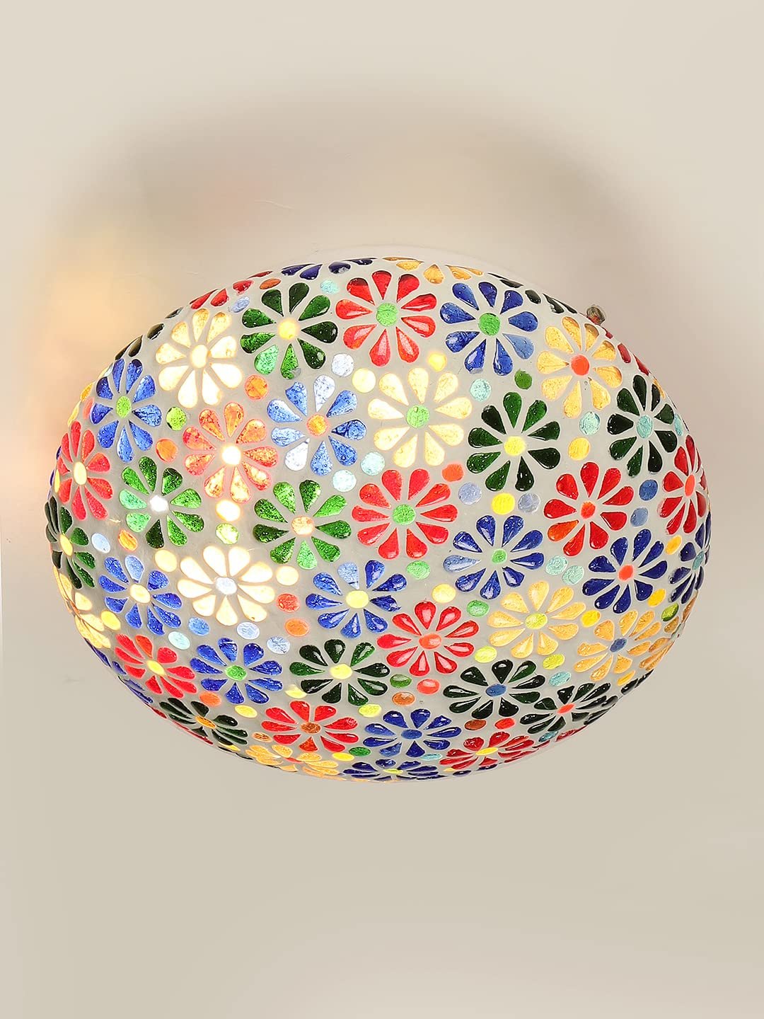 Multicolor Glass Mosaic Flush Mounted Lamp (FC03)