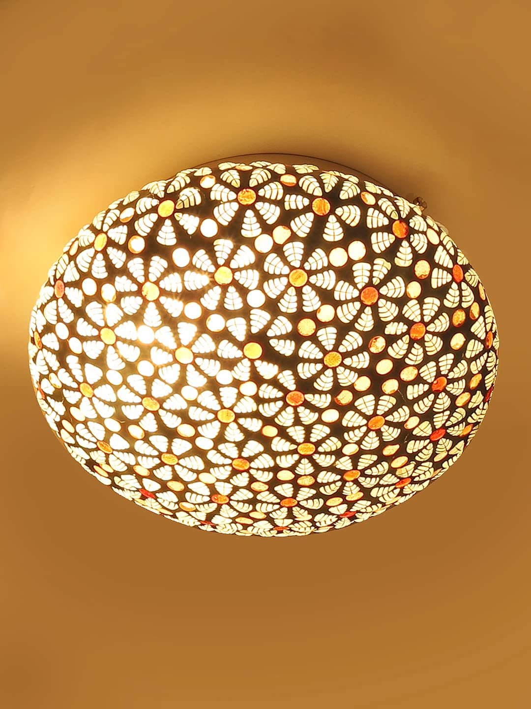 Multicolor Glass Mosaic Flush Mounted Lamp (FC04)