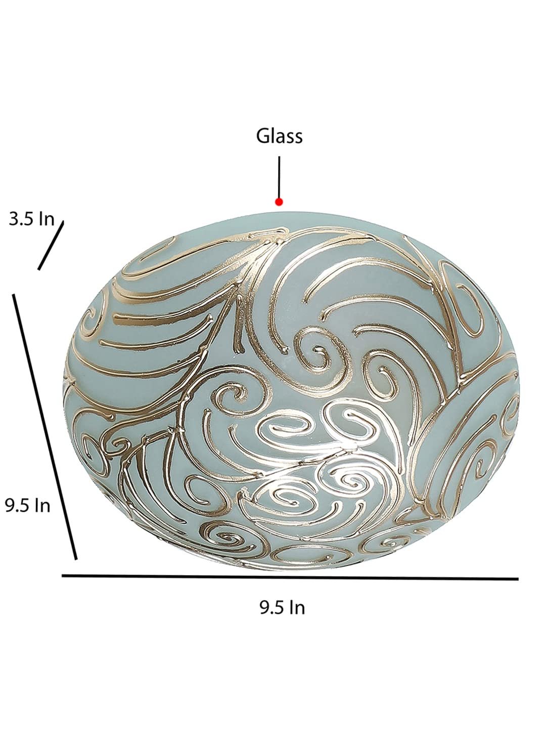 Multicolor Glass Mosaic Flush Mounted Lamp (FC)