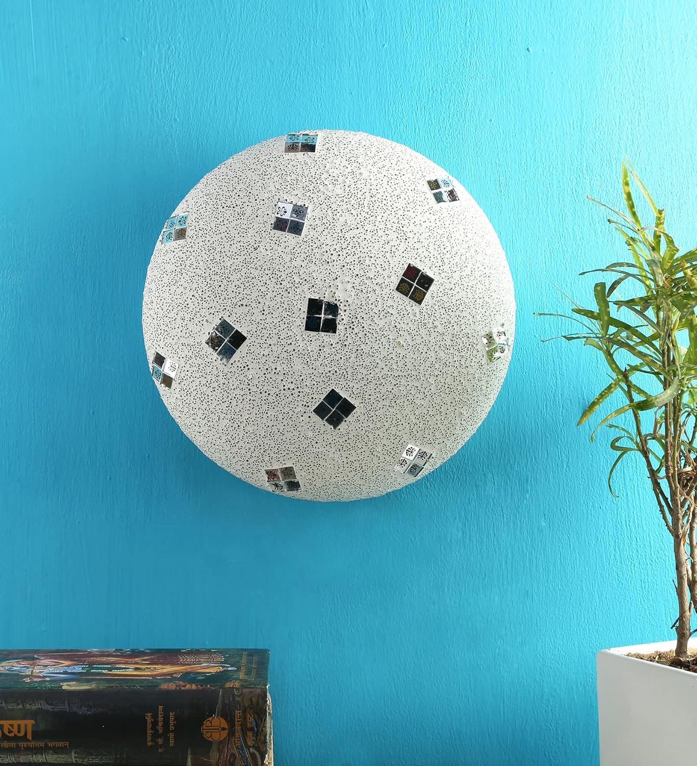 Multicolor Glass Mosaic Flush Mounted Lamp (FC09)