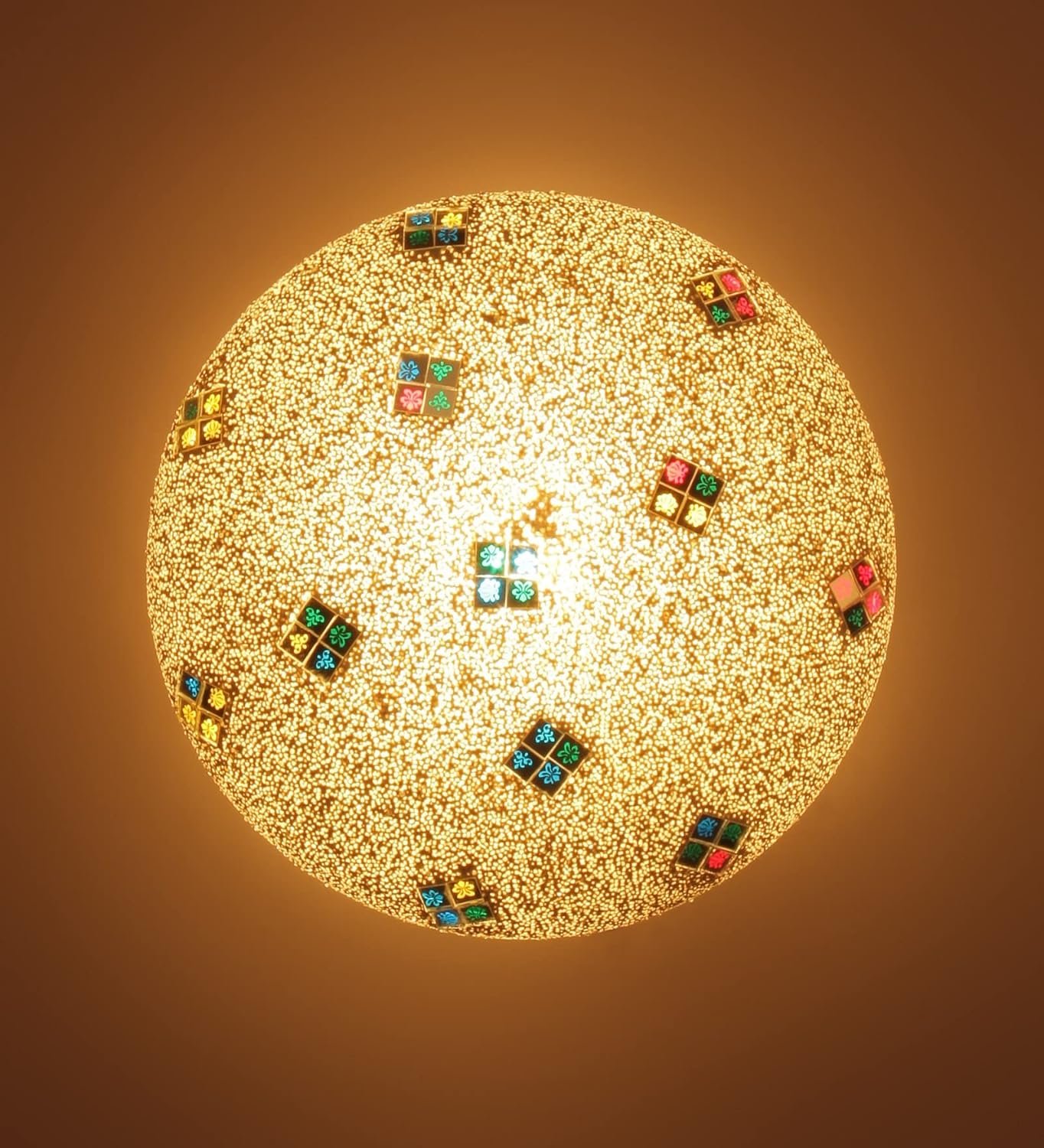 Multicolor Glass Mosaic Flush Mounted Lamp (FC09)