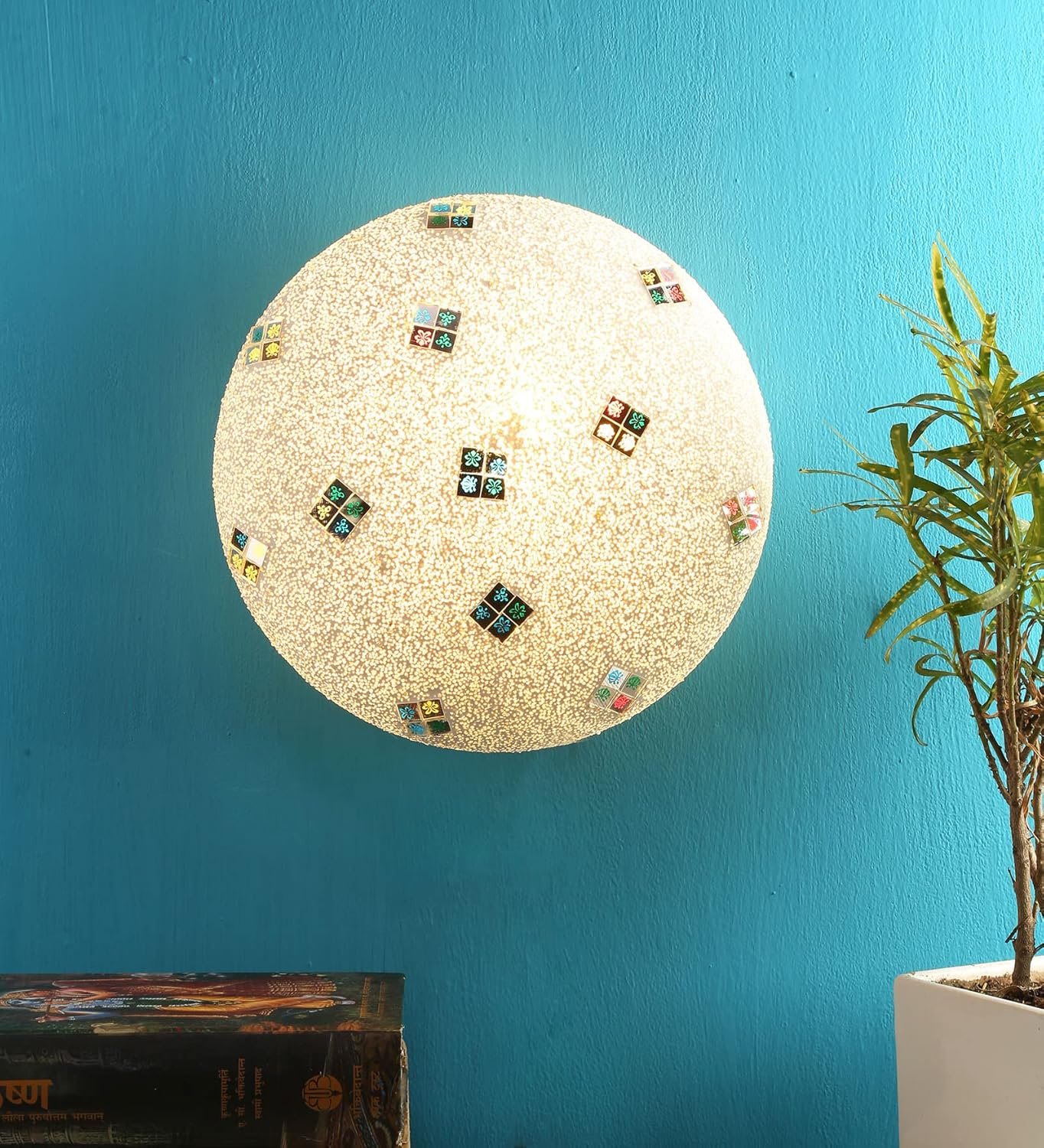 Multicolor Glass Mosaic Flush Mounted Lamp (FC09)