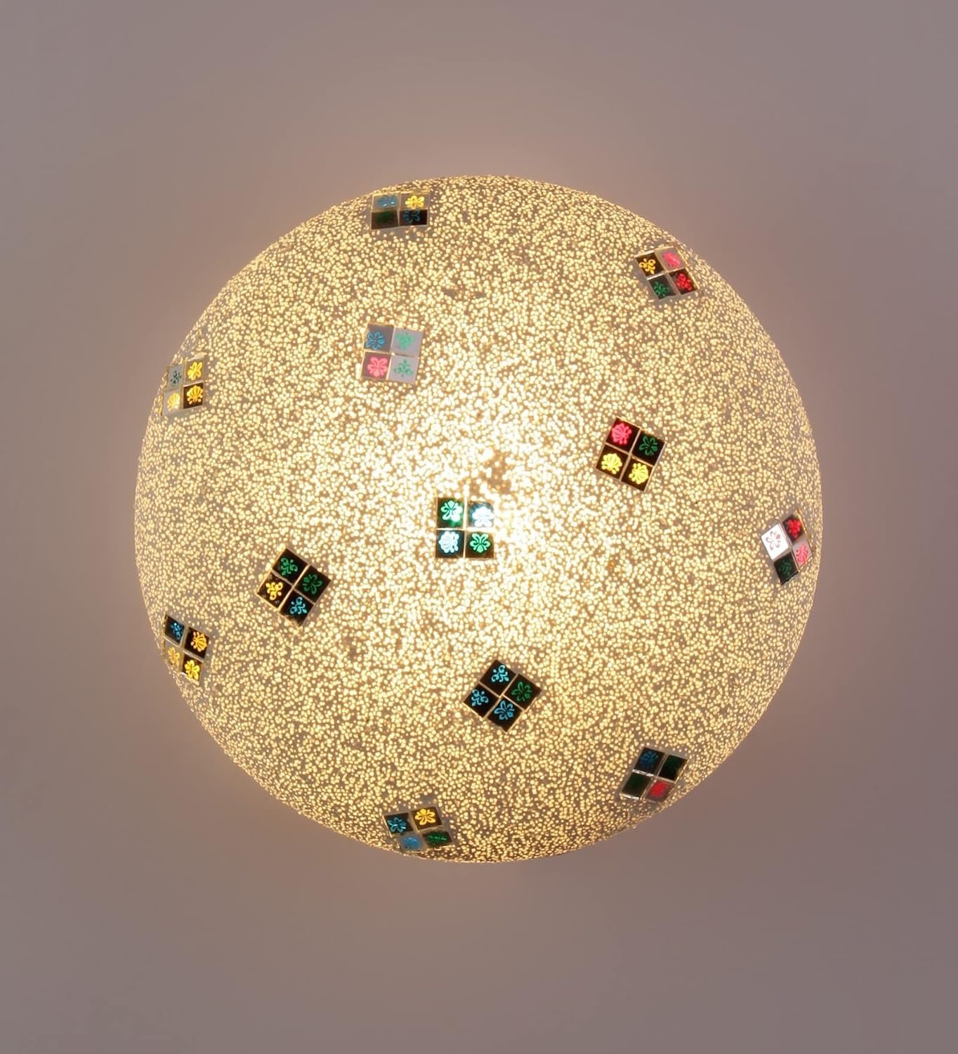 Multicolor Glass Mosaic Flush Mounted Lamp (FC09)