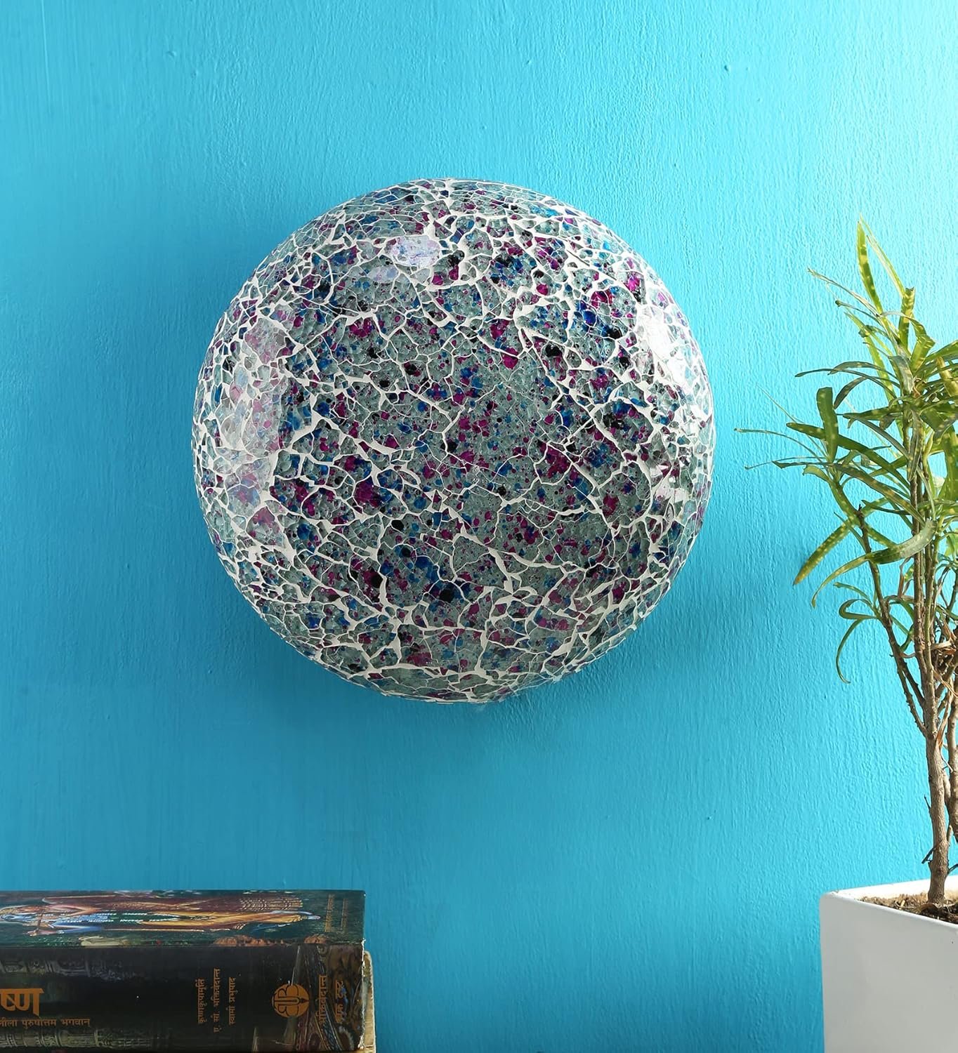 Multicolor Glass Mosaic Flush Mounted Lamp (FC11)