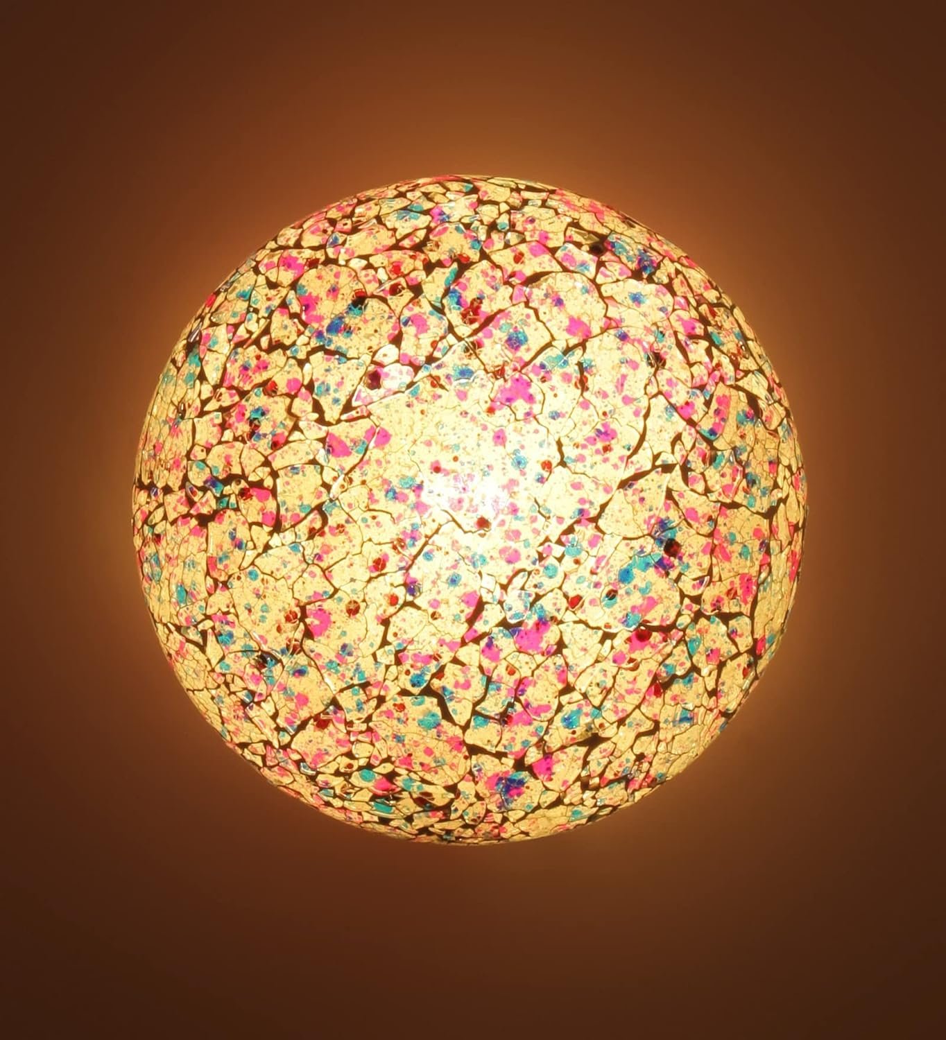 Multicolor Glass Mosaic Flush Mounted Lamp (FC11)