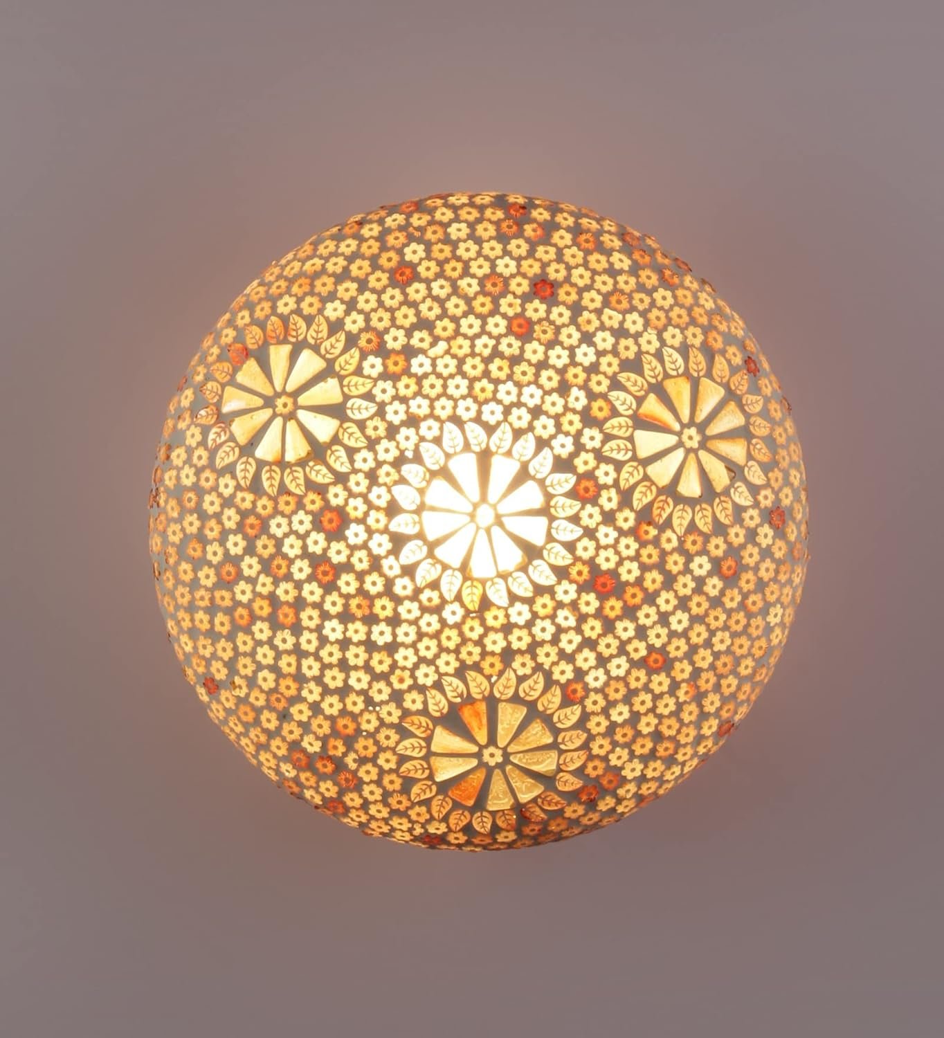 Multicolor Glass Mosaic Flush Mounted Lamp (FC12)