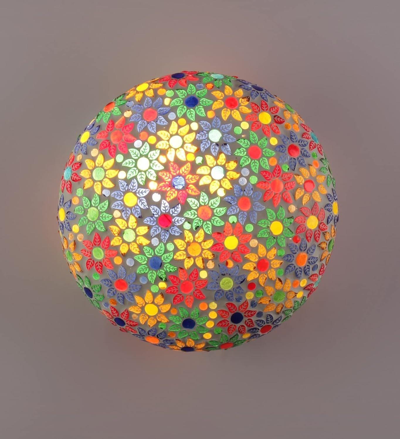 Multicolor Glass Mosaic Flush Mounted Lamp (FC13)