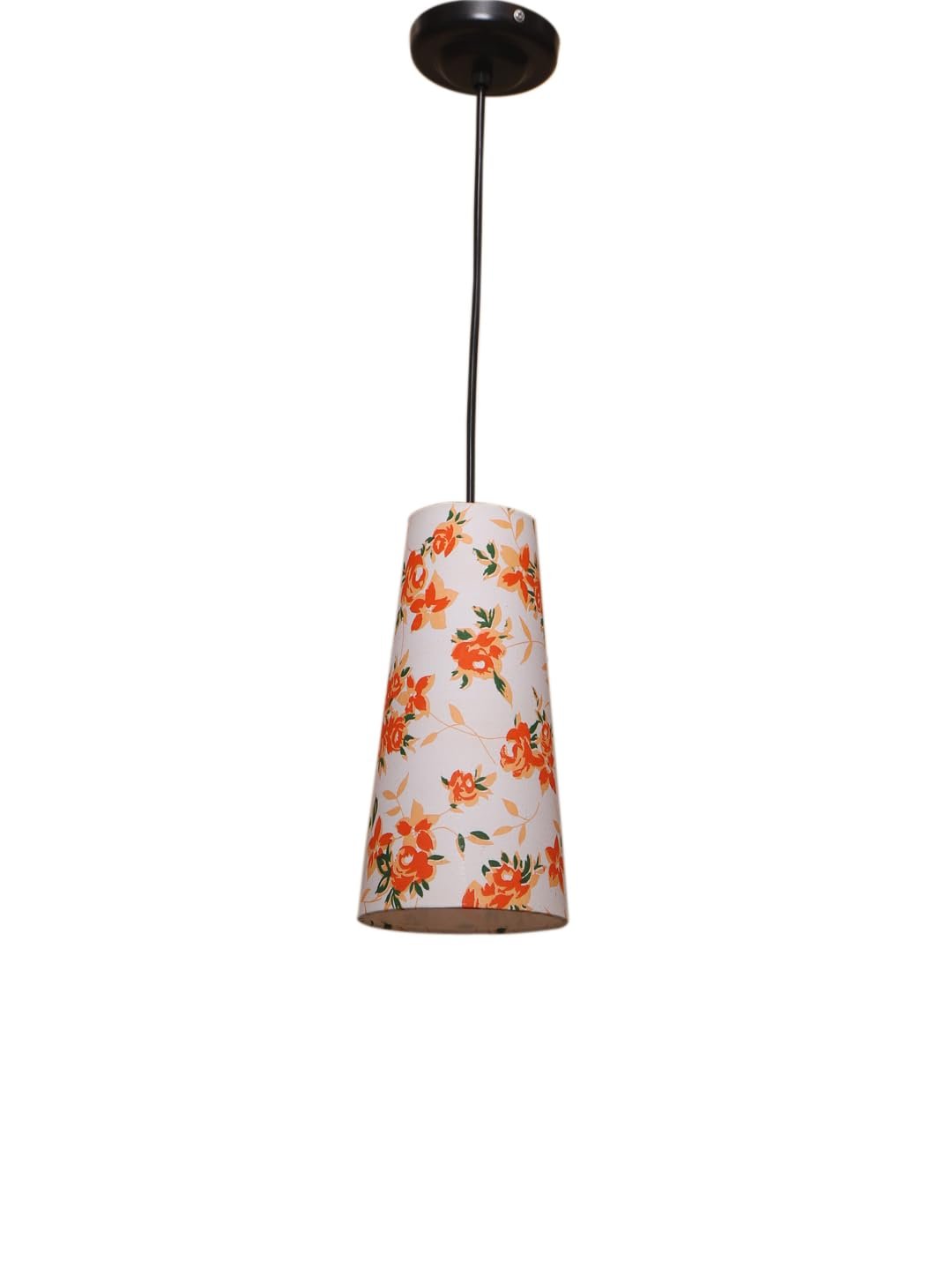 Multicolor Cotton Shade Hanging Lamp - - (5x21 inches) Height Adjsutable-D