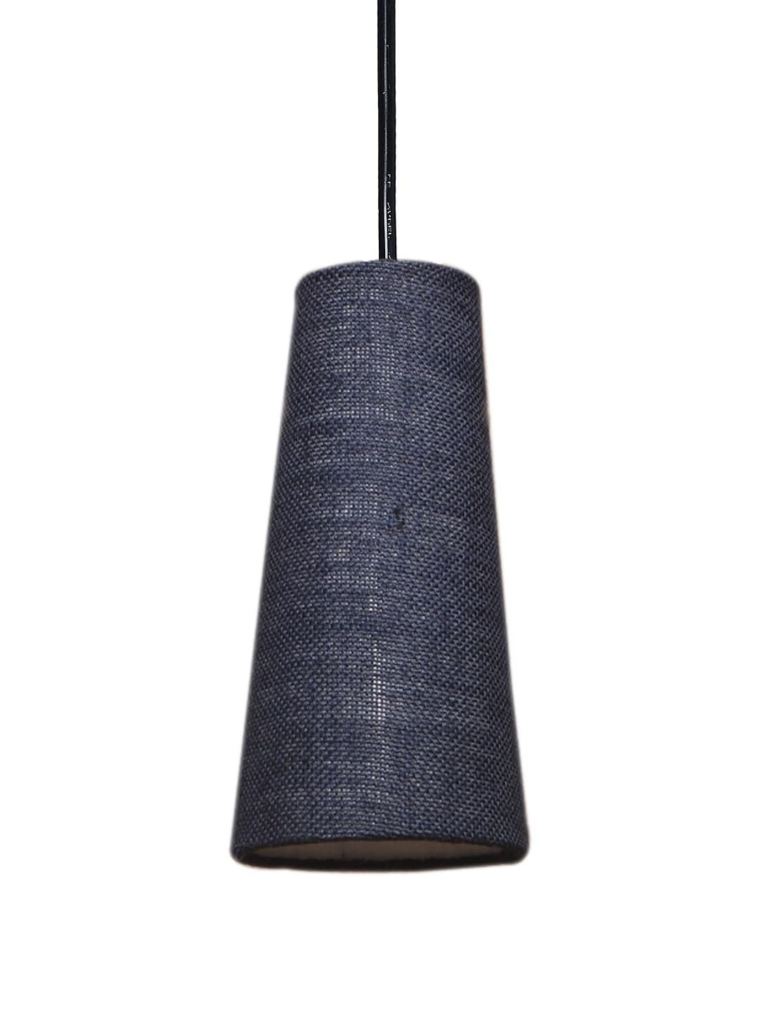 Blue Jute Cluster Hanging Lamp - - (10x21 inches) Height Adjsutable