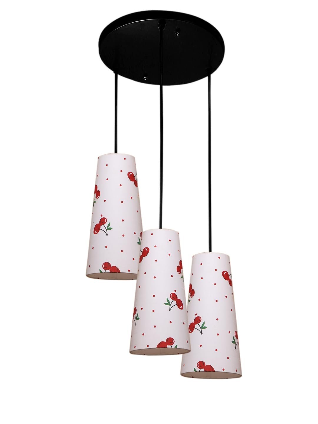 Multicolor Cotton Cluster Hanging Lamp - - (10x21 inches) Height Adjsutable-H
