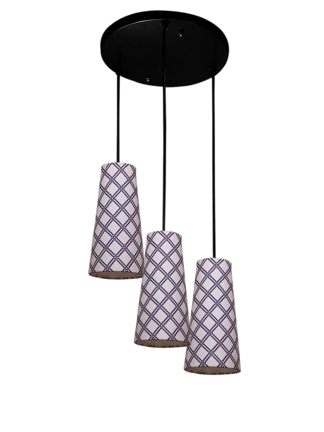 Multicolor Cotton Cluster Hanging Lamp - - (10x21 inches) Height Adjsutable-J