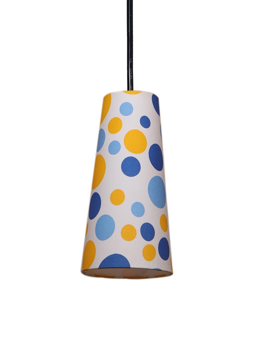 Multicolor Cotton Cluster Hanging Lamp - - (10x21 inches) Height Adjsutable