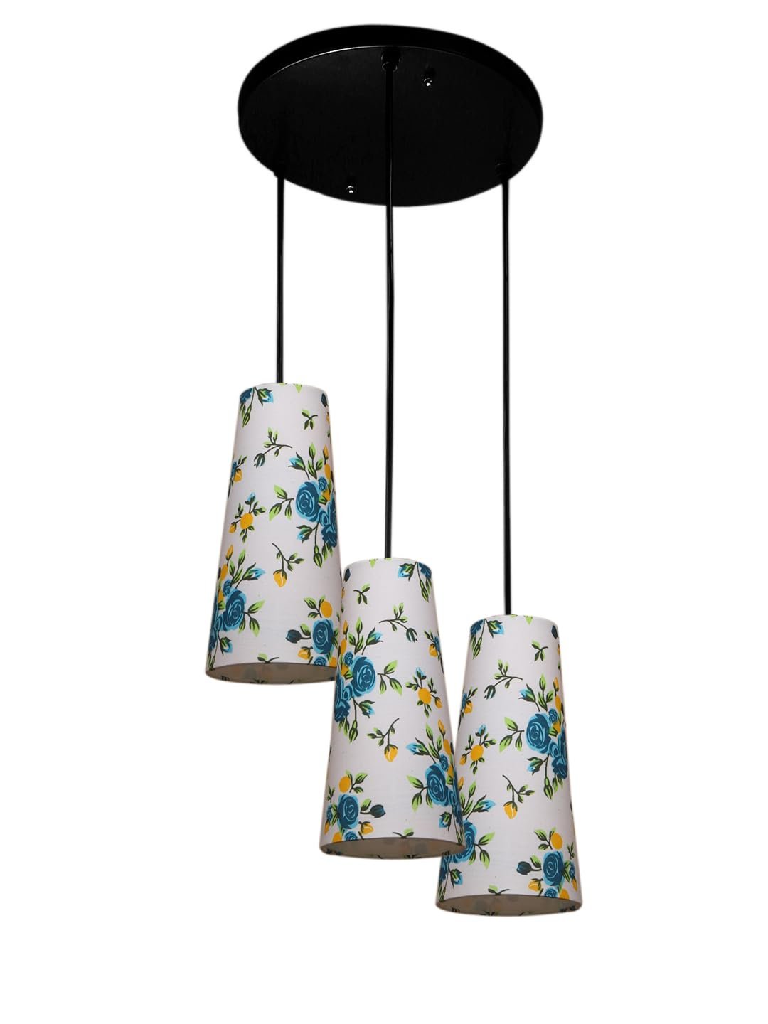 Multicolor Cotton Cluster Hanging Lamp - (10x21 inches) Height Adjsutable