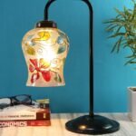 Multi Color Mosaic Glass Iron Table Lamp (Glass06)