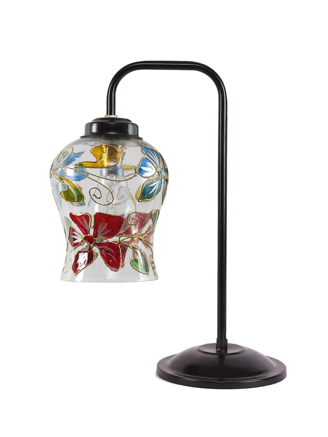 Multi Color Mosaic Glass Iron Table Lamp (Glass06)