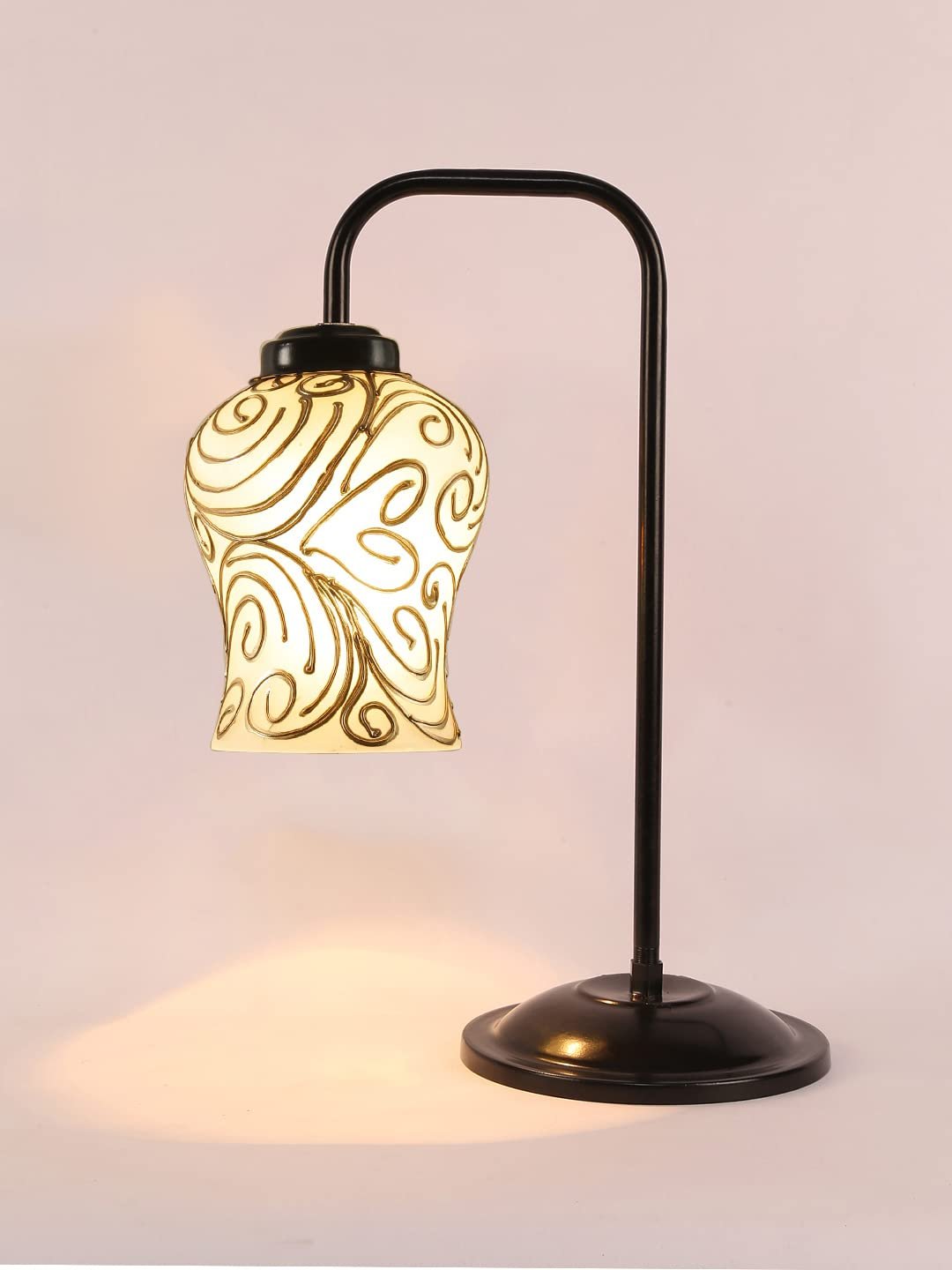Multi Color Mosaic Glass Iron Table Lamp (GLASS07)