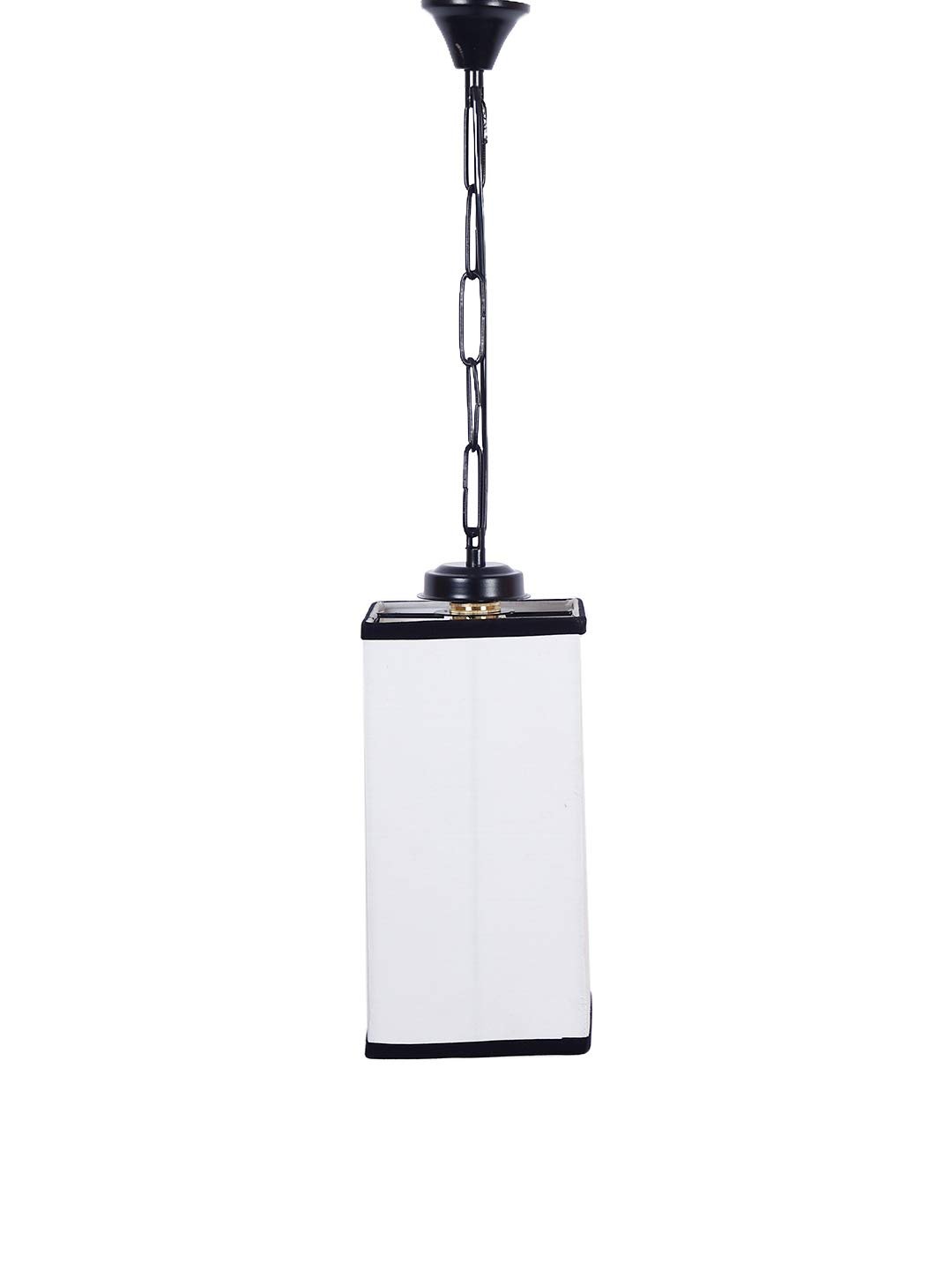 Multicolor Cotton Square Hanging Lamp