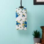 Multicolor Cotton Square Hanging Lamp