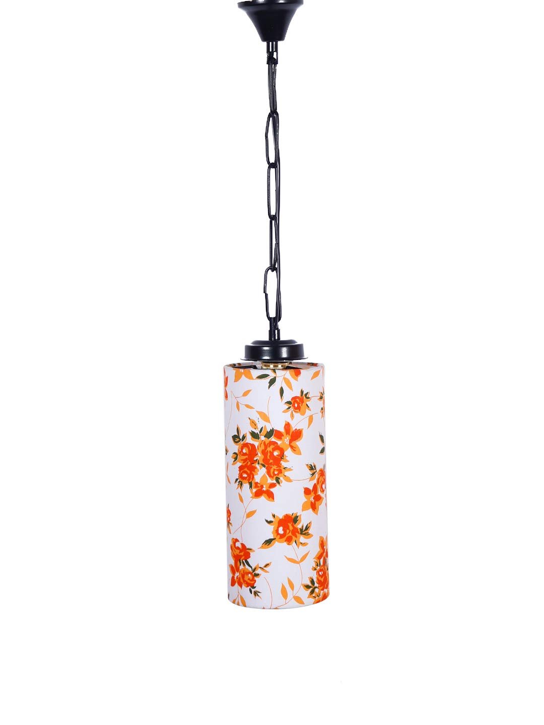 Multicolor Cotton Cylindrical Hanging Lamp