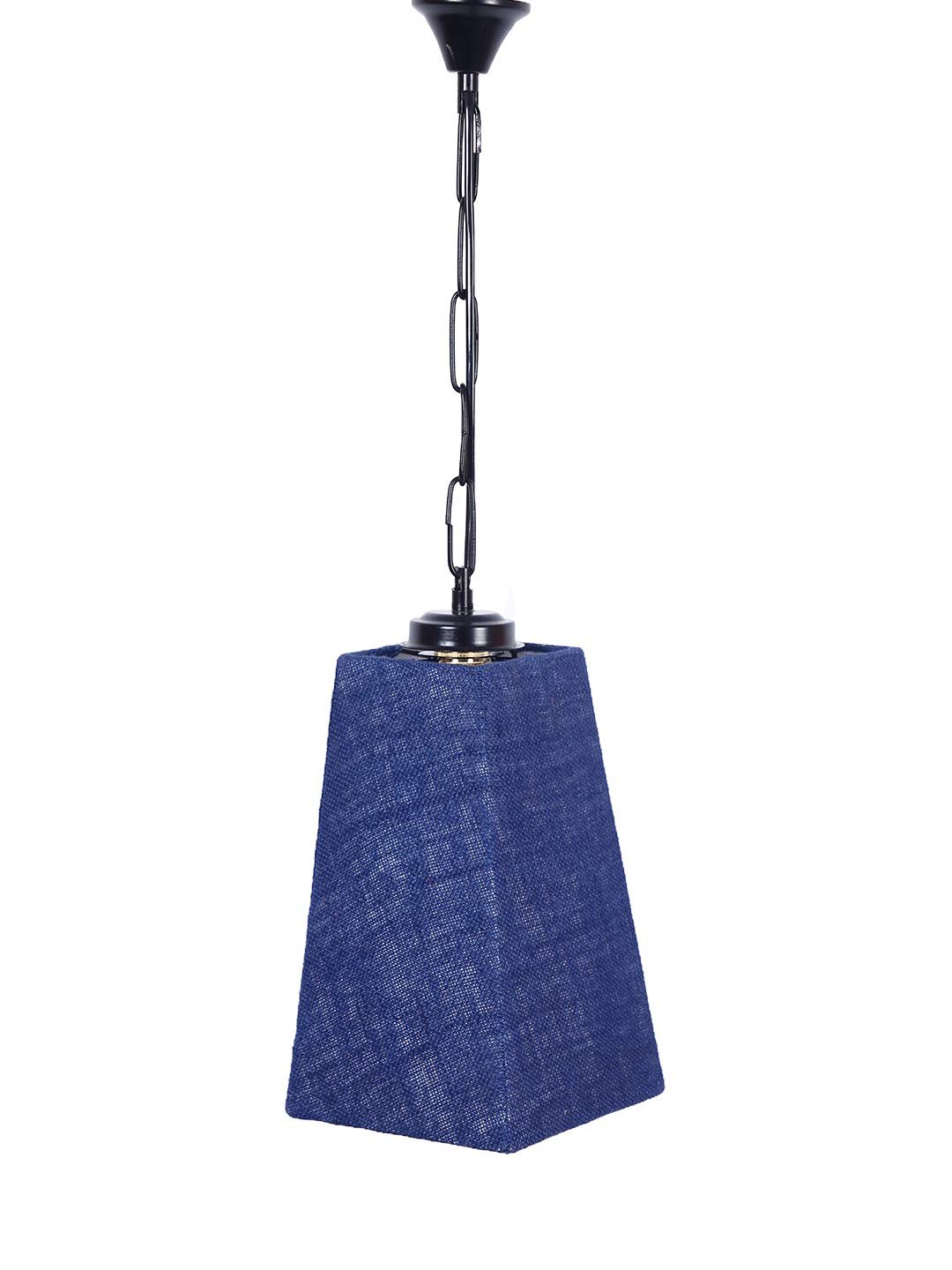 Blue Jute PyramidHanging Lamp