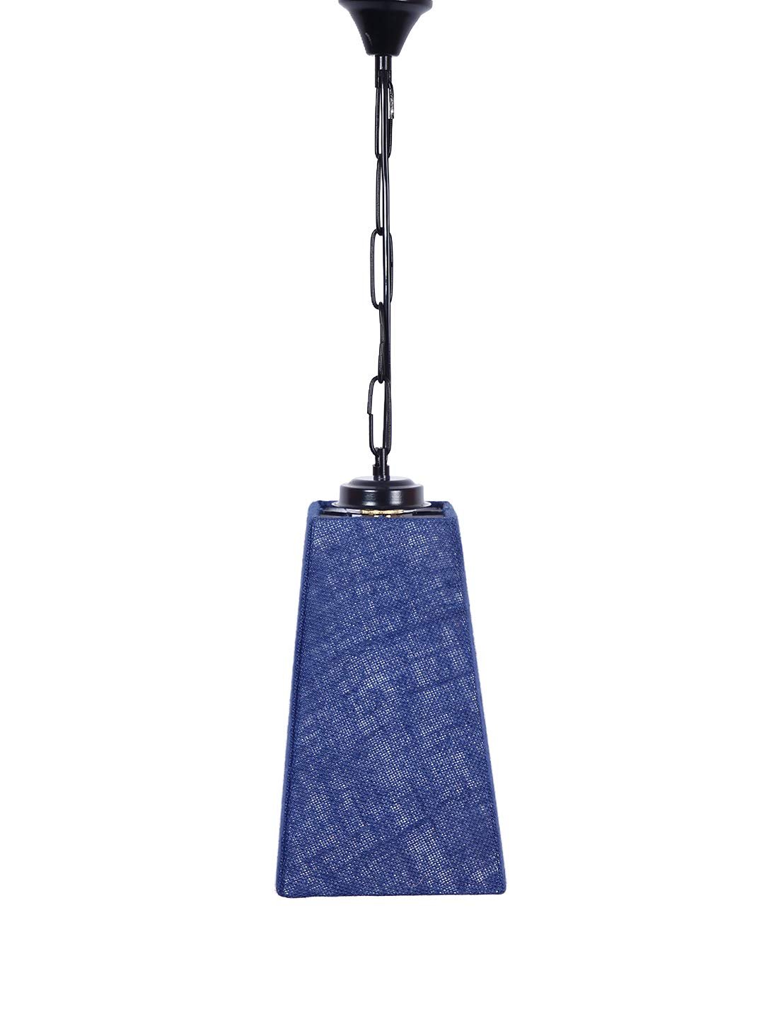 Blue Jute PyramidHanging Lamp