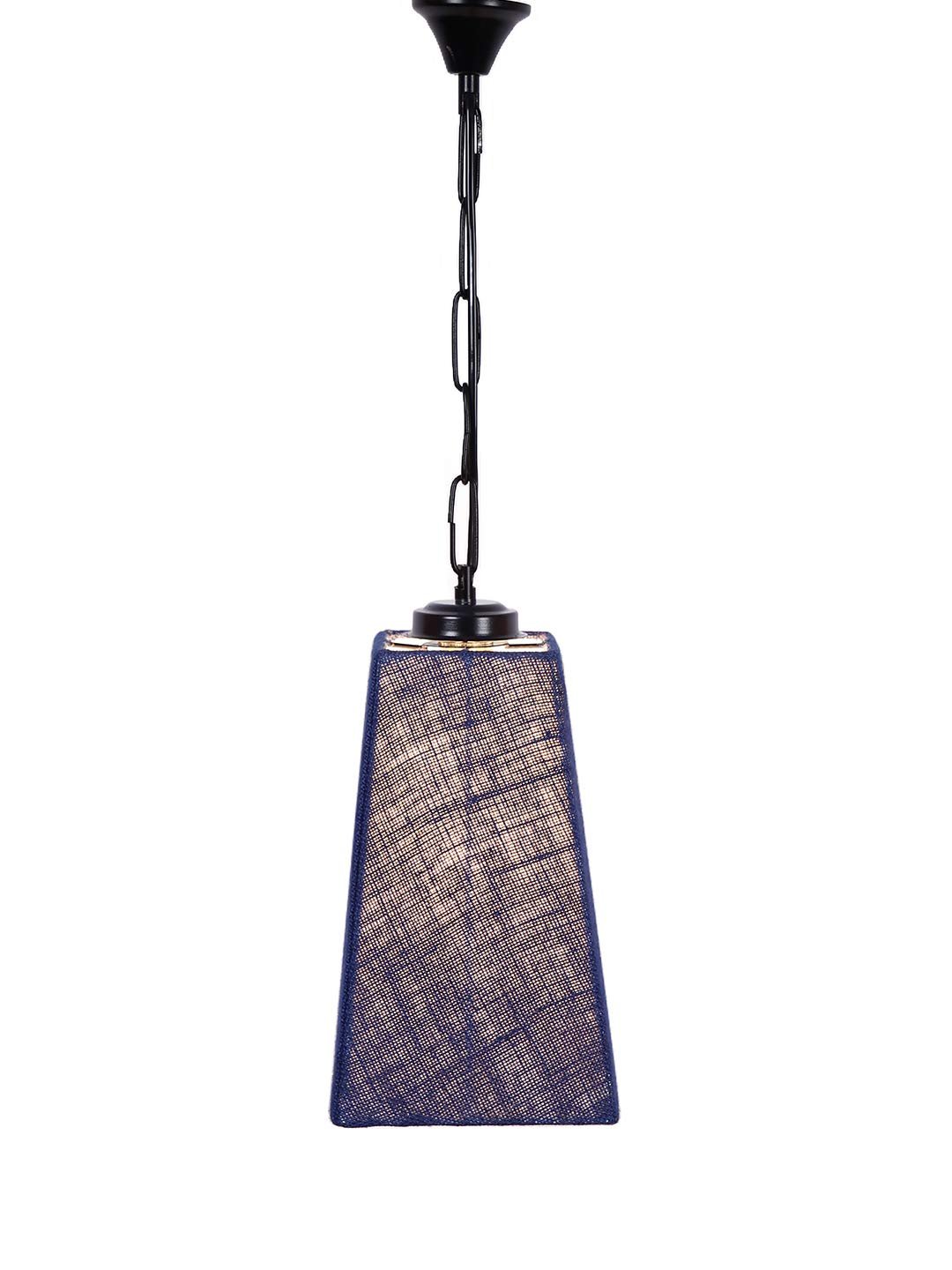 Blue Jute PyramidHanging Lamp