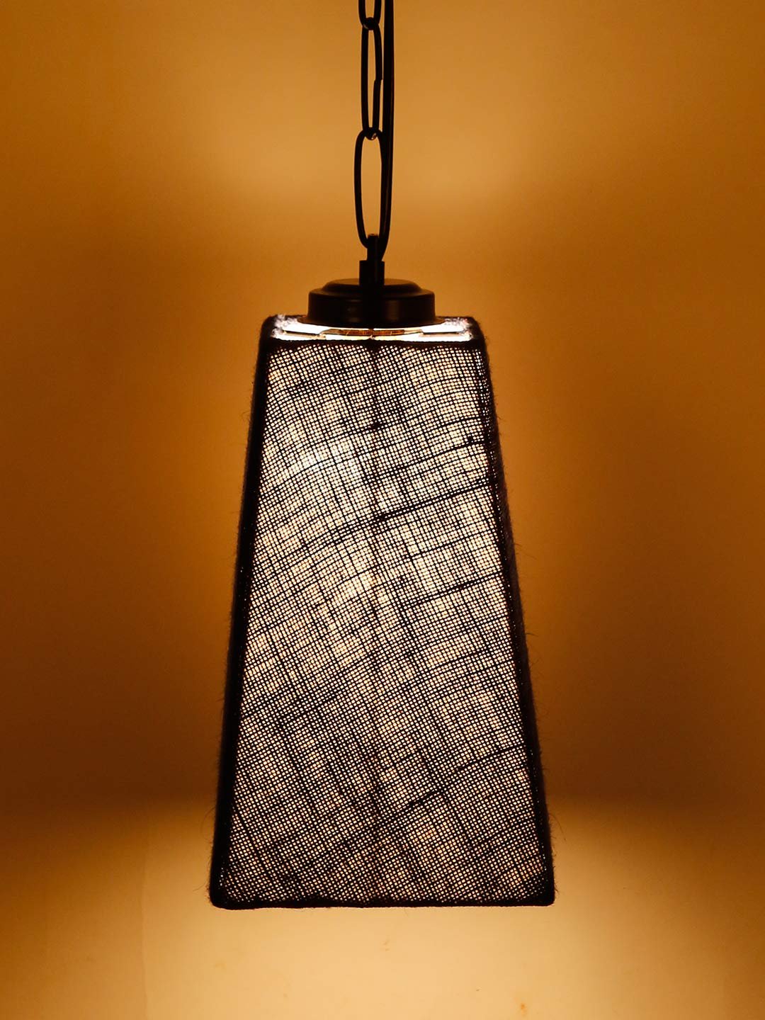 Blue Jute PyramidHanging Lamp