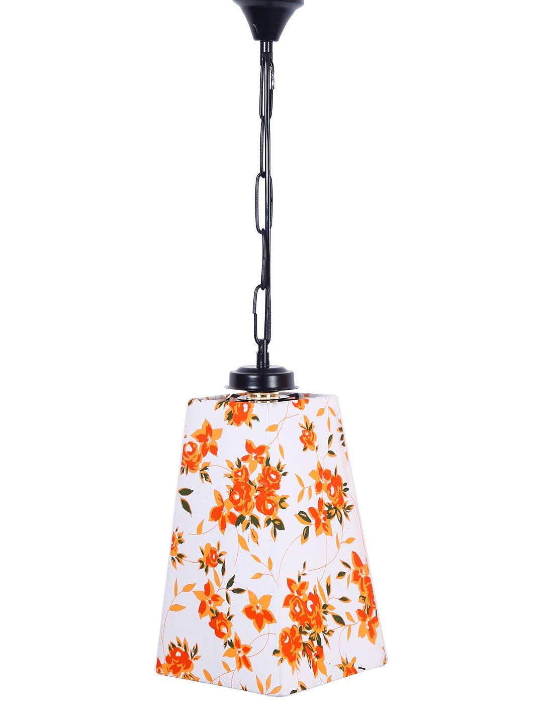 Multicolor Cotton Pyramid Hanging Lamp
