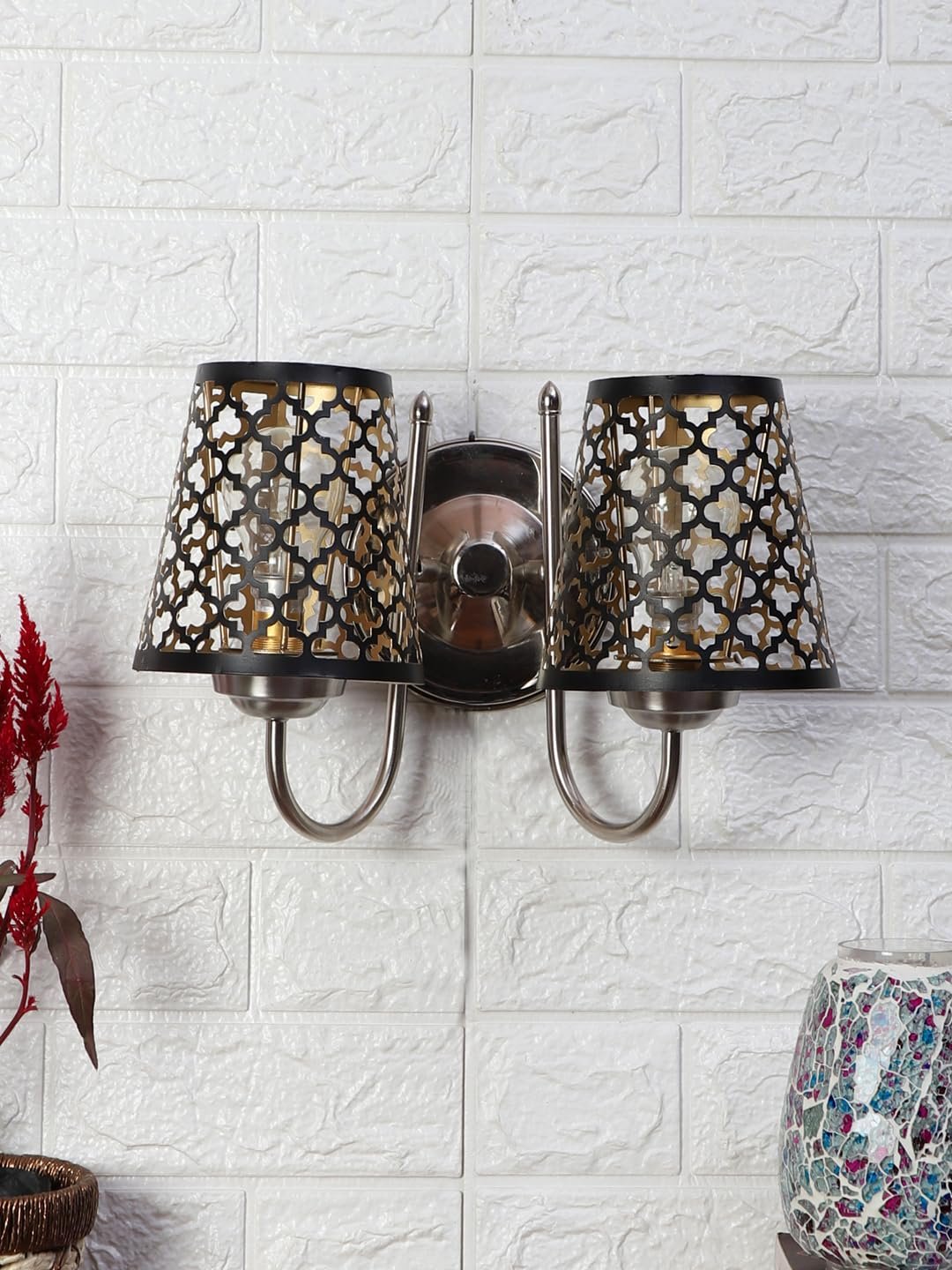 Multicolor Wall Lamp | Elegant Metal Material | Stylish Ambient Light for Home, Office, Living Room, Bedroom, Hallway | Modern Decorative Wall Sconce - Model IT37