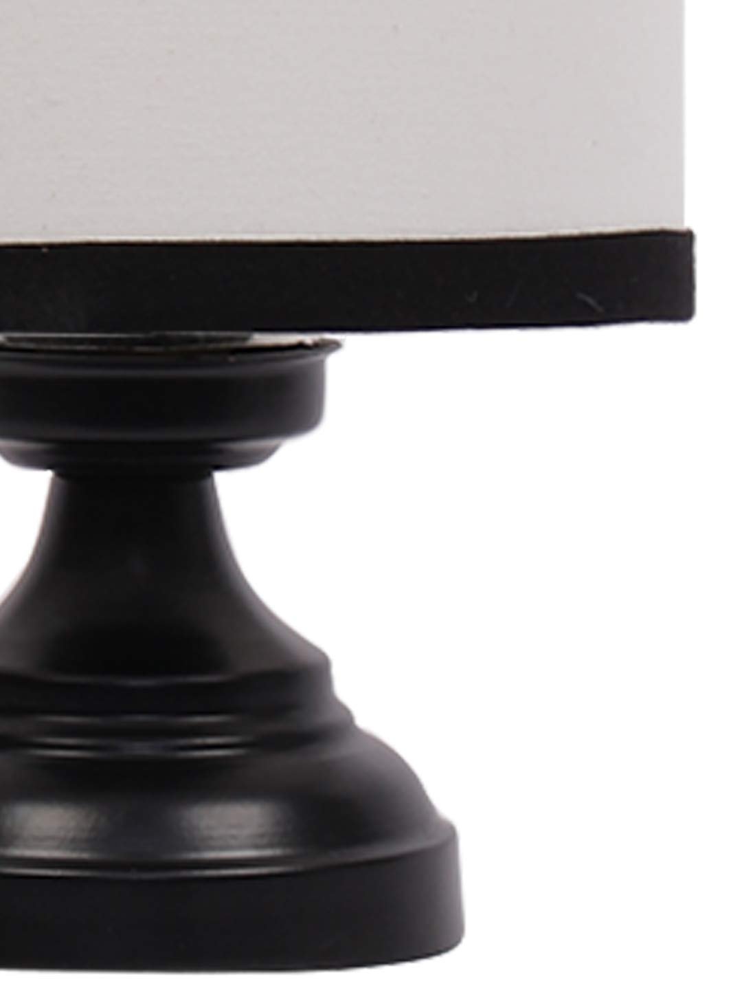 Multicolor Cotton Shade lamp with Black Base