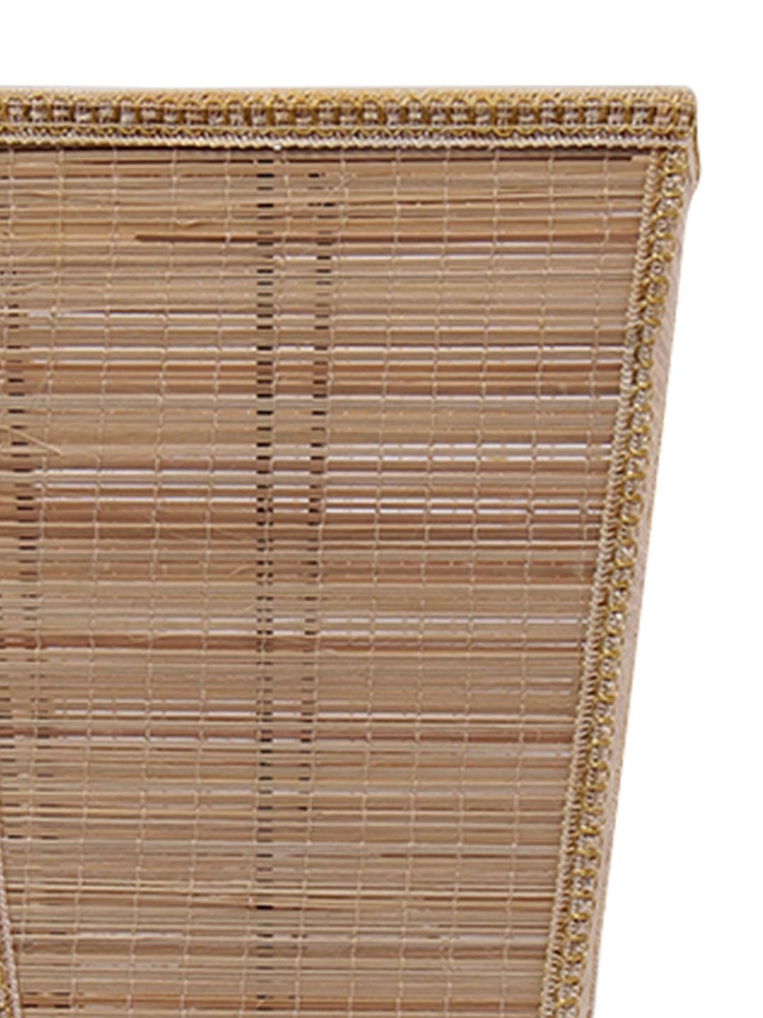 Pyramid Bamboo Shade with Square Wood Base