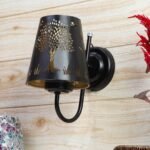 Etched Tree Wall Mounted Lamp with Iron Base(JH12)