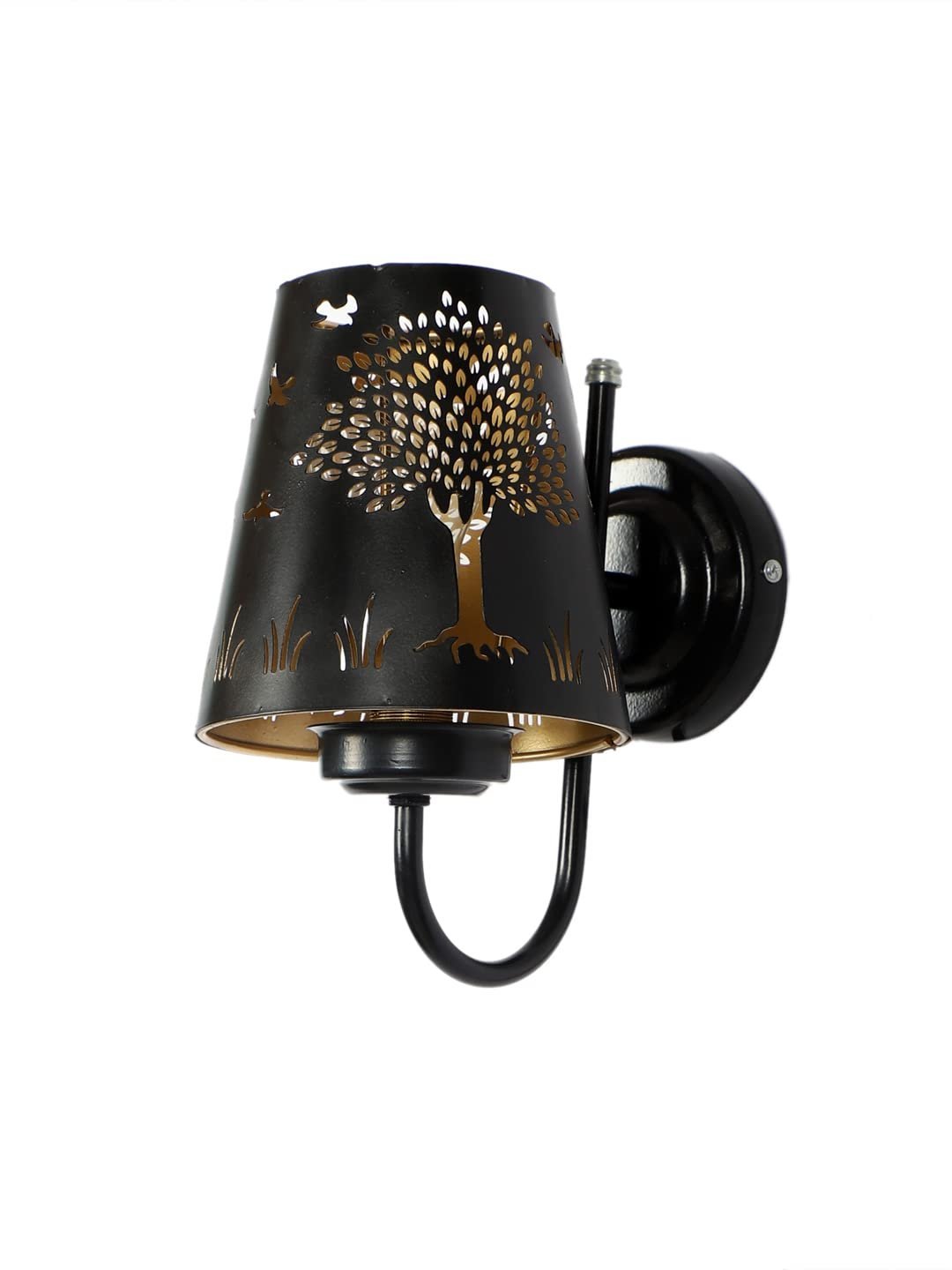 Etched Tree Wall Mounted Lamp with Iron Base(JH12)