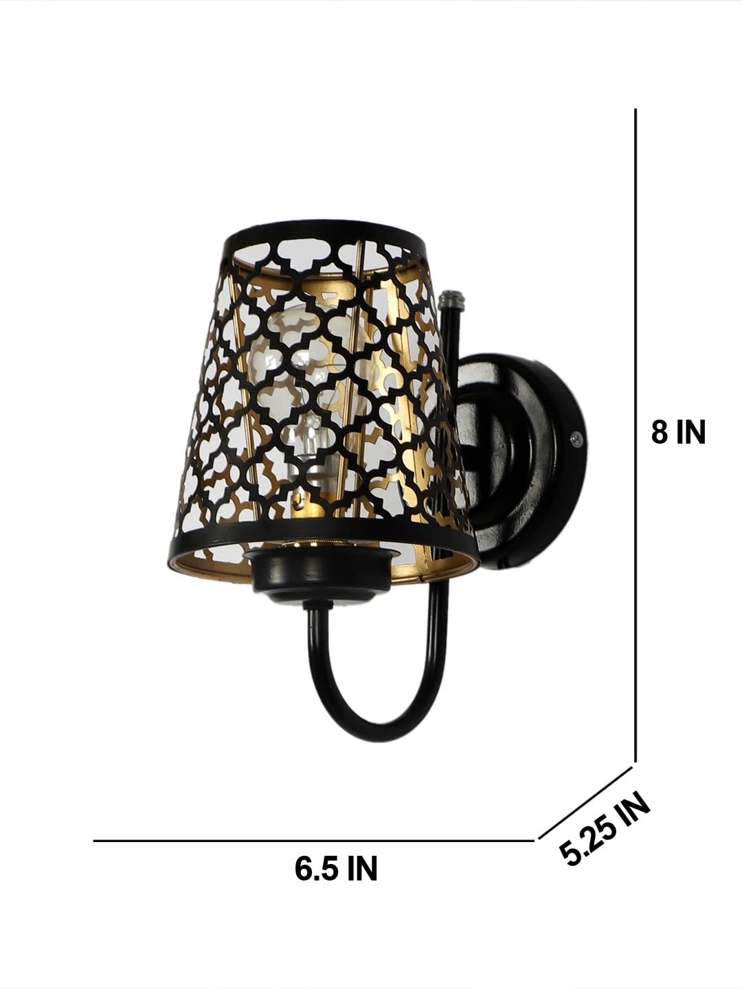 Etched Diamond Wall Mounted Lamp with Iron Base(JH13)