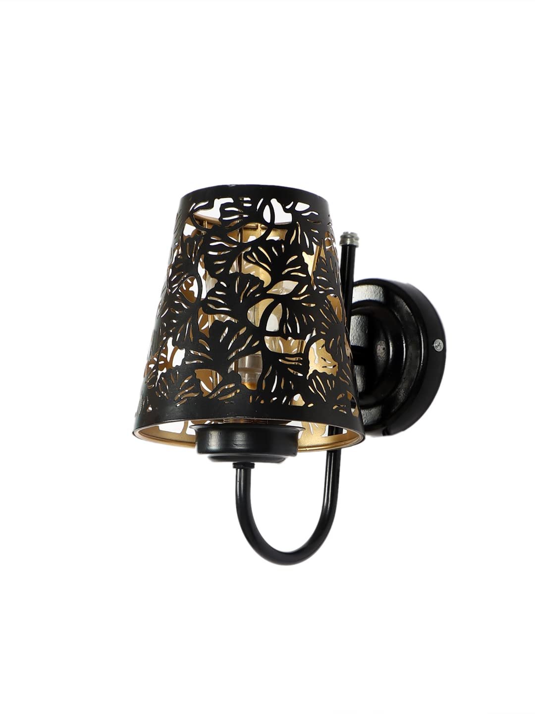 Etched Flower Wall Mounted Lamp with Iron Base(JH14)