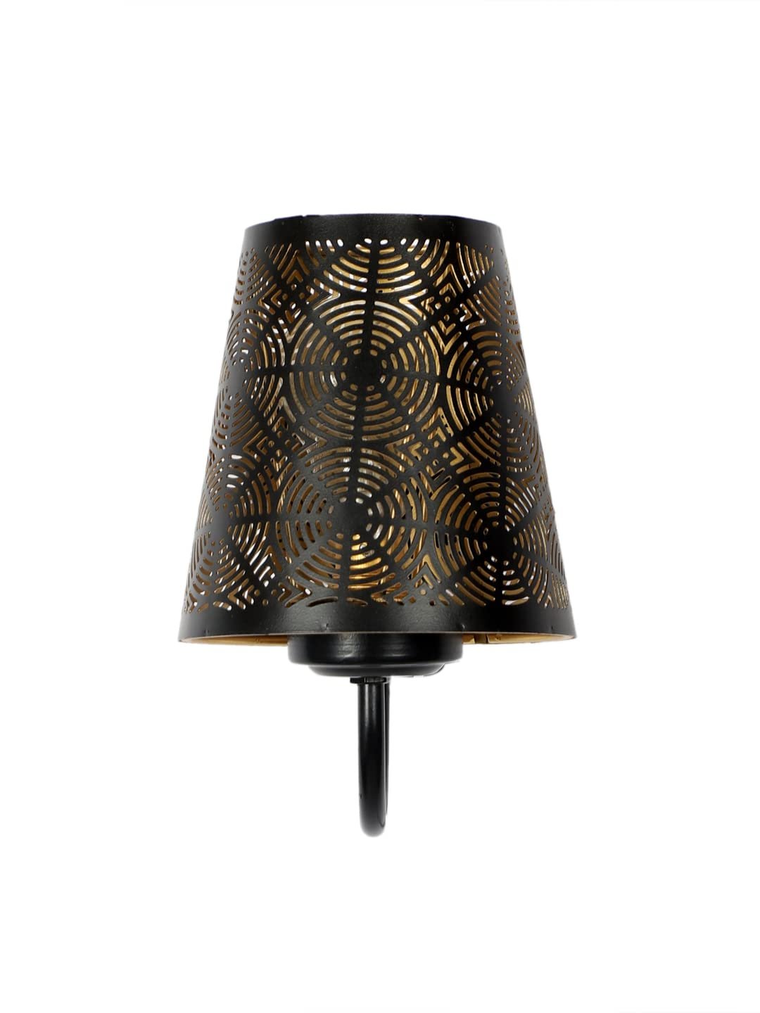 Etched Round Wall Mounted Lamp with Iron Base(JH15