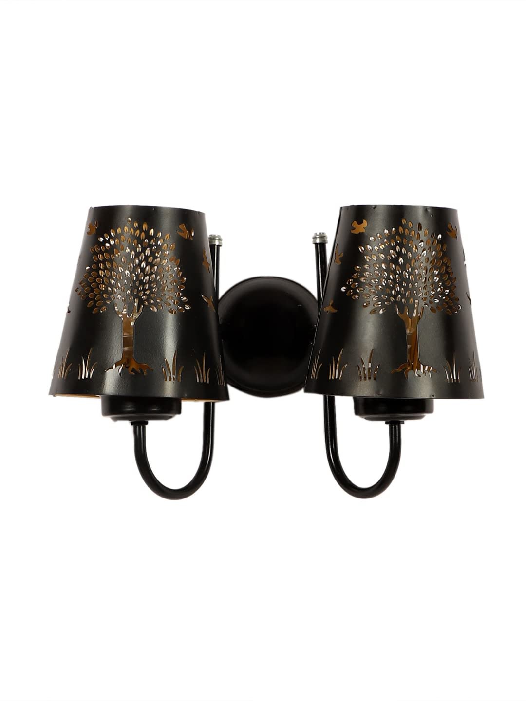 Dual Etched Tree Wall Mounted Lamp with Iron Base(JH20)