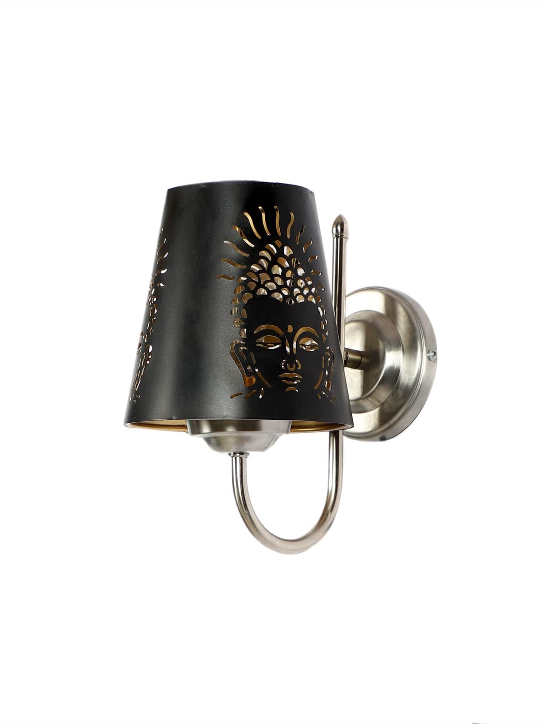 Etched Buddha Ji Wall Mounted Lamp with Steel Base(JH26)